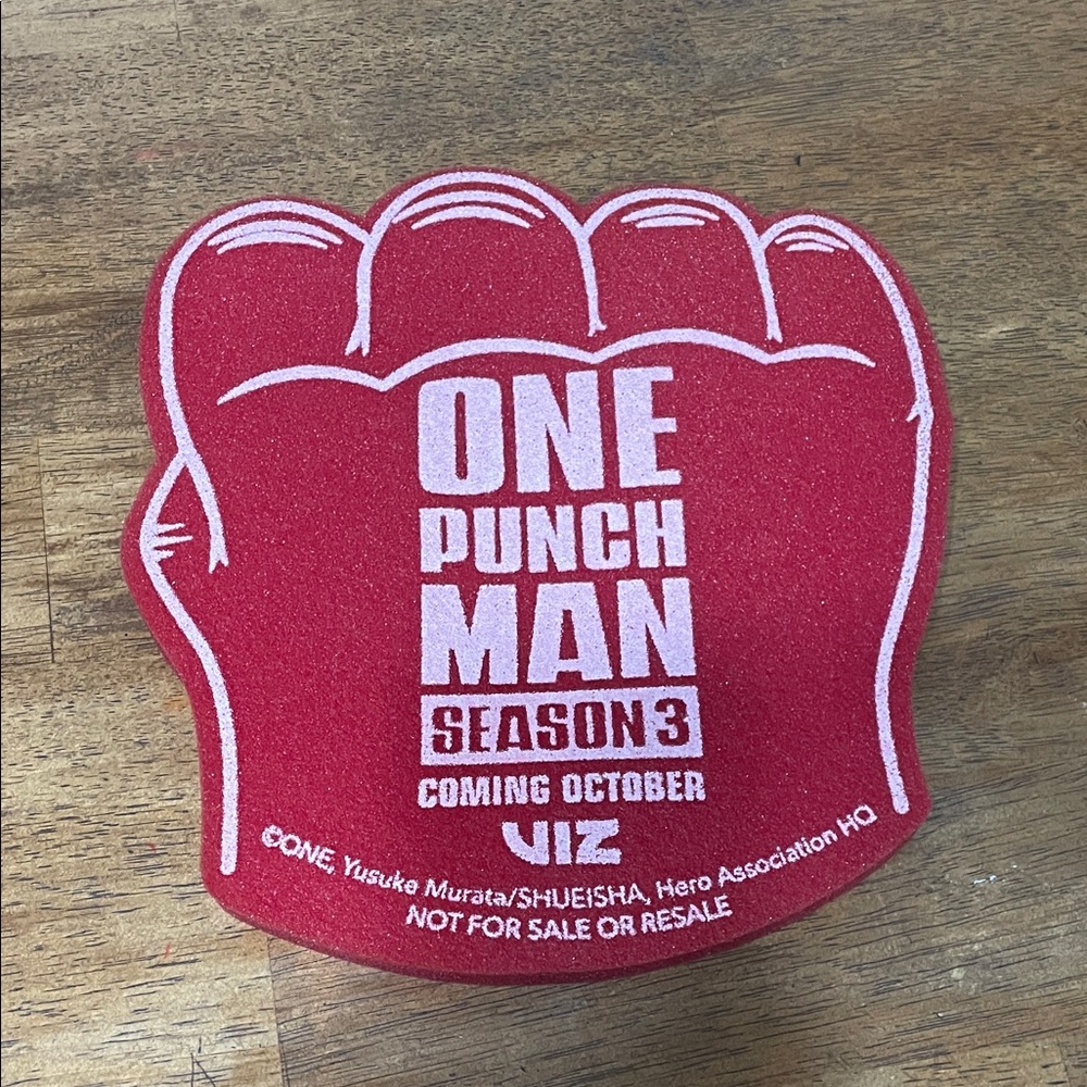 One Punch Man Season 3 Red Foam Finger from NYCC 2025